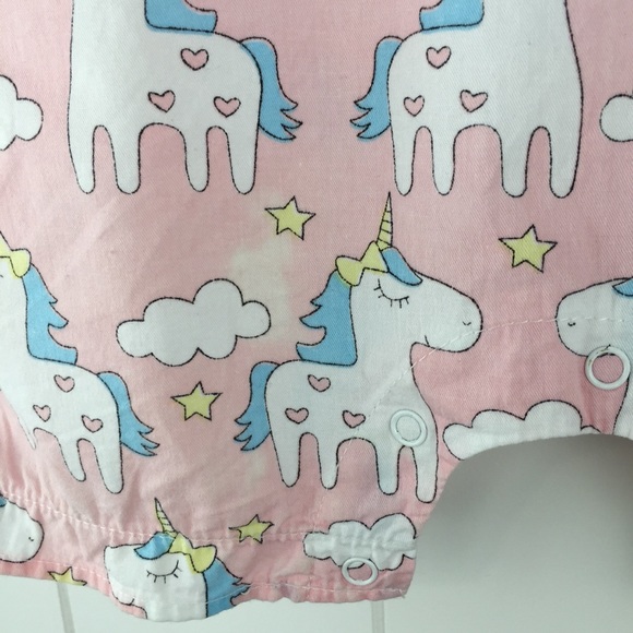 Smocked Unicorn Romper 6-12M - Picture 13 of 13